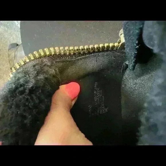 STEVEN Black Leather and Fur Booties size 7 - Picture 9 of 10